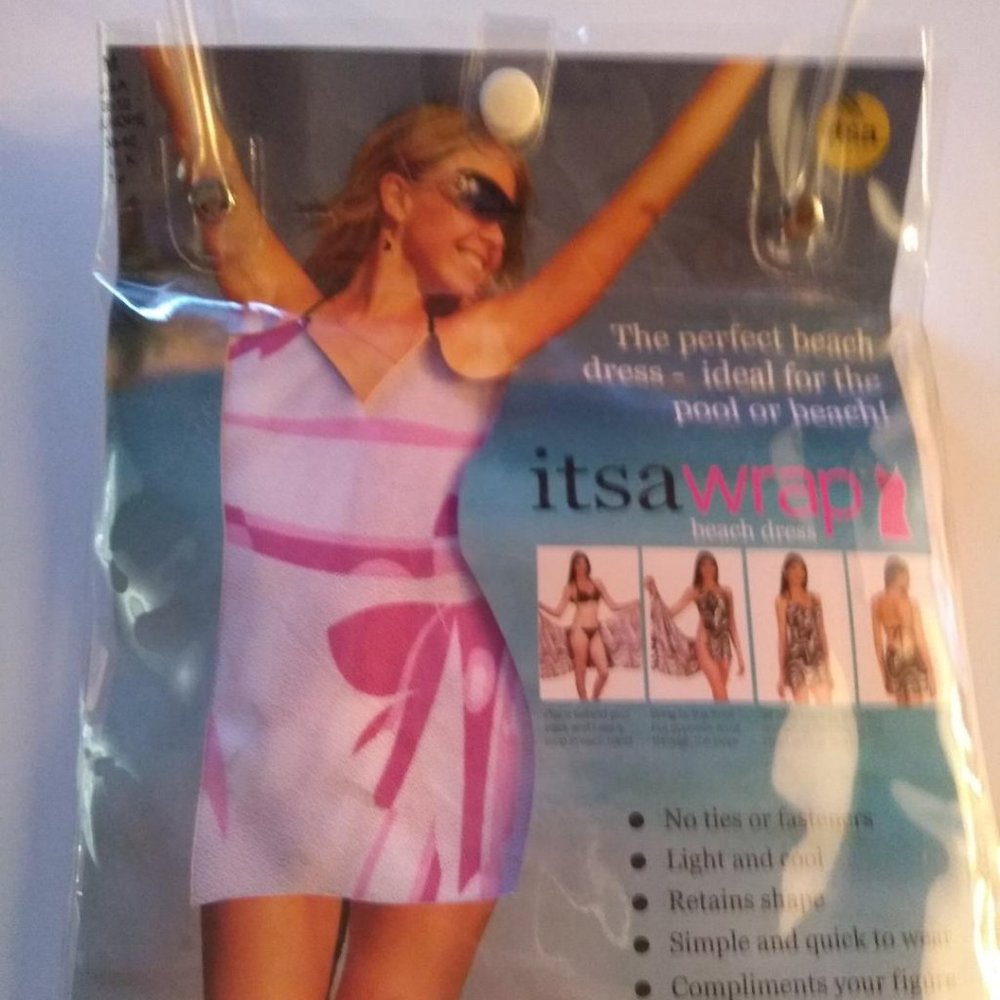 Its A Wrap Beach Dress Cover Up With Carrying Bag